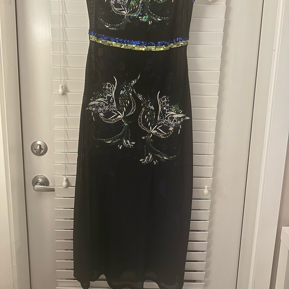 Cynthia Rowley Mesh Gown with Beading and Embroidary - Picture 8 of 8